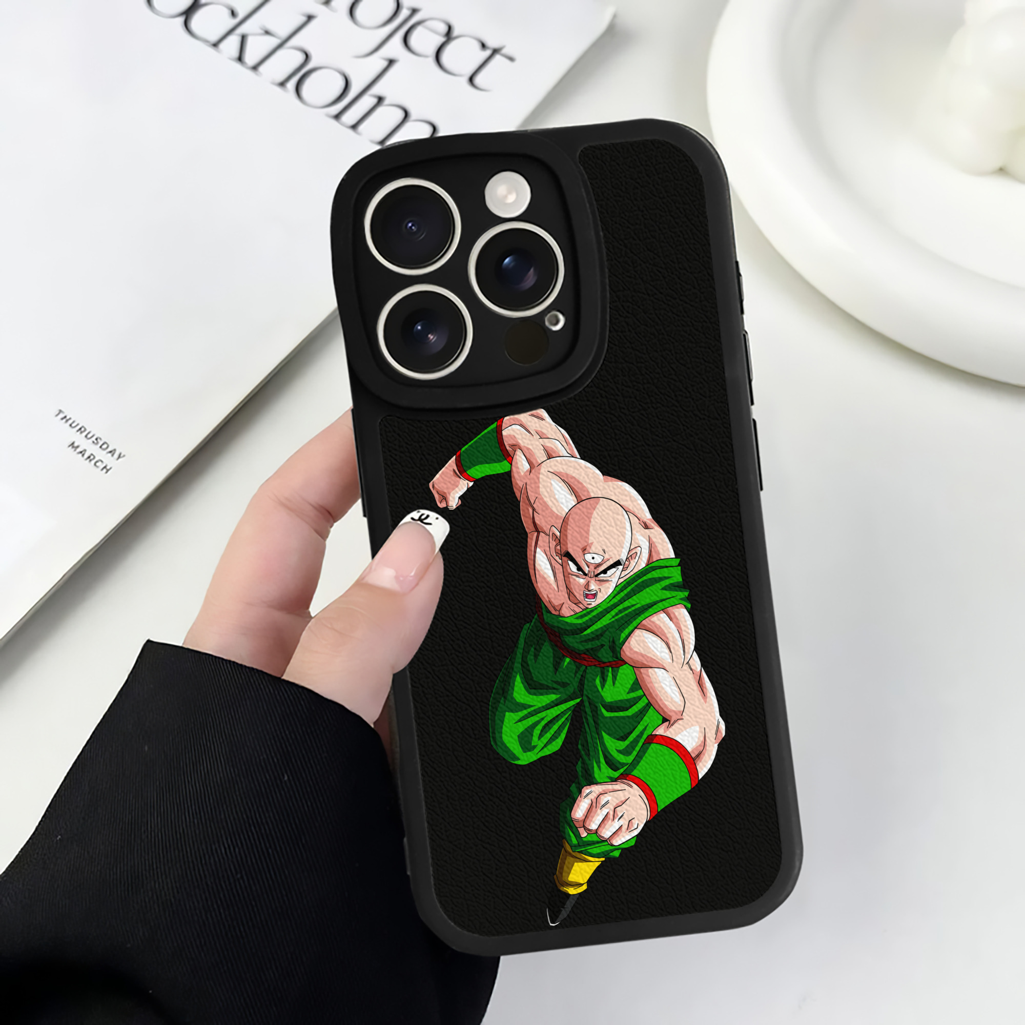 （画像用） ドラゴンボール DRAGON BALL 【iPhone 16シリーズ対応】シリコンスマホケース（レザー調） 材質：シリコン
